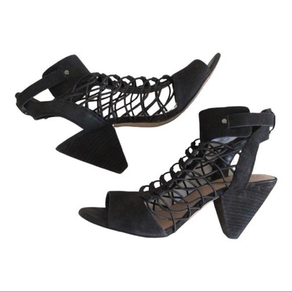Vince Camuto Cage Sandal in Black - Picture 4 of 7